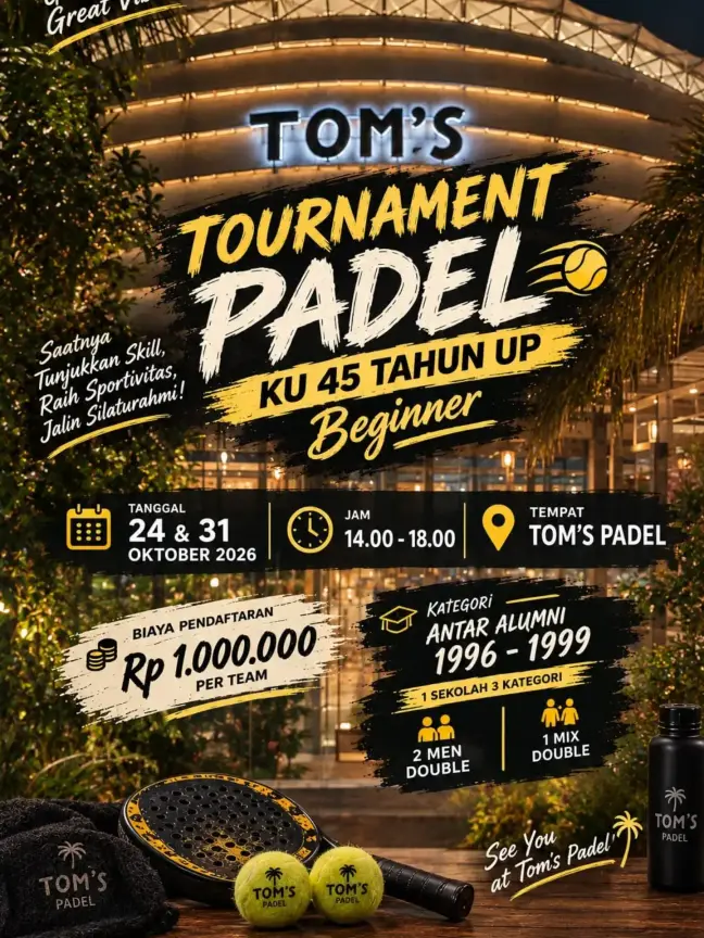 TOM'S Tournament Padel poster